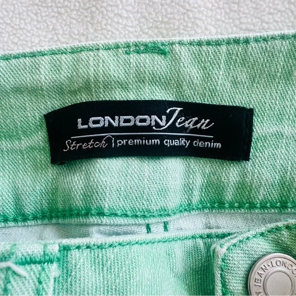 London Jean Mint Green Denim Jeans - Picture 4 of 12